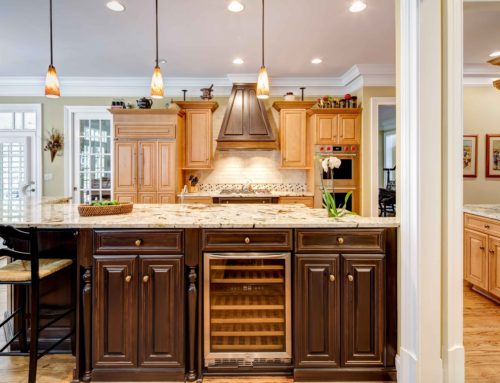 Brown Kitchen Cabinetry and Hood